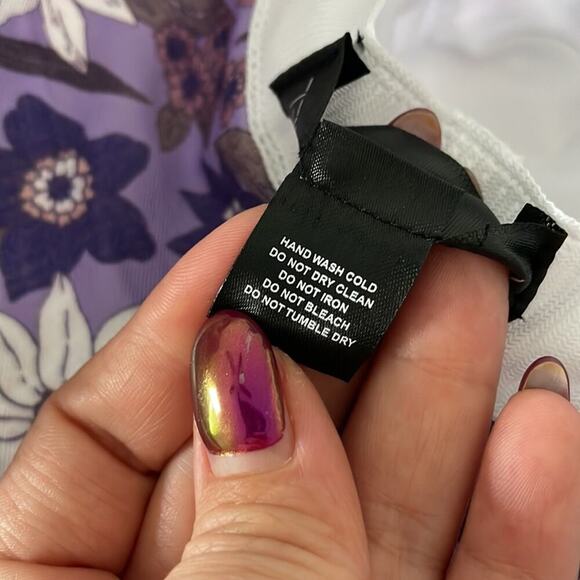 Floral Purple Women's Sun Hat - Picture 5 of 6